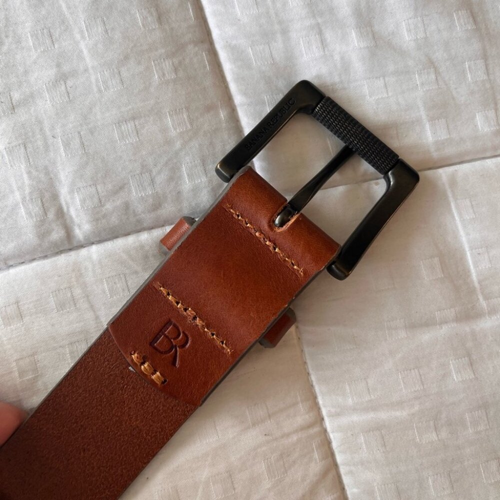 Banana Republic Genuine Leather Men’s Belt 32 - Picture 4 of 13